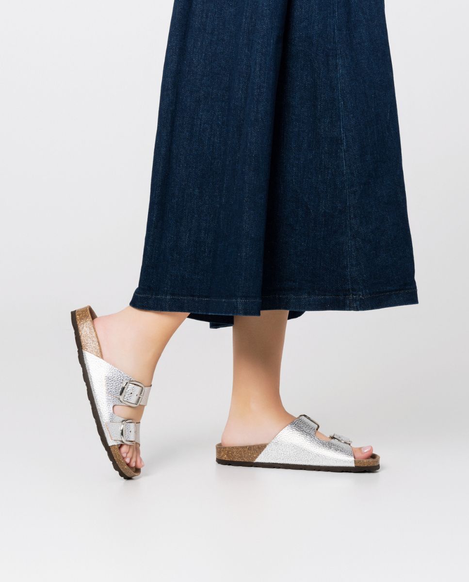 Sandale plate GRANADA-700 argent