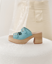 Sandalo con tacco BONAI-003 verde