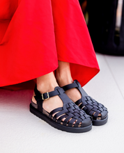 Sandalia de plataforma Tunez 017 negro