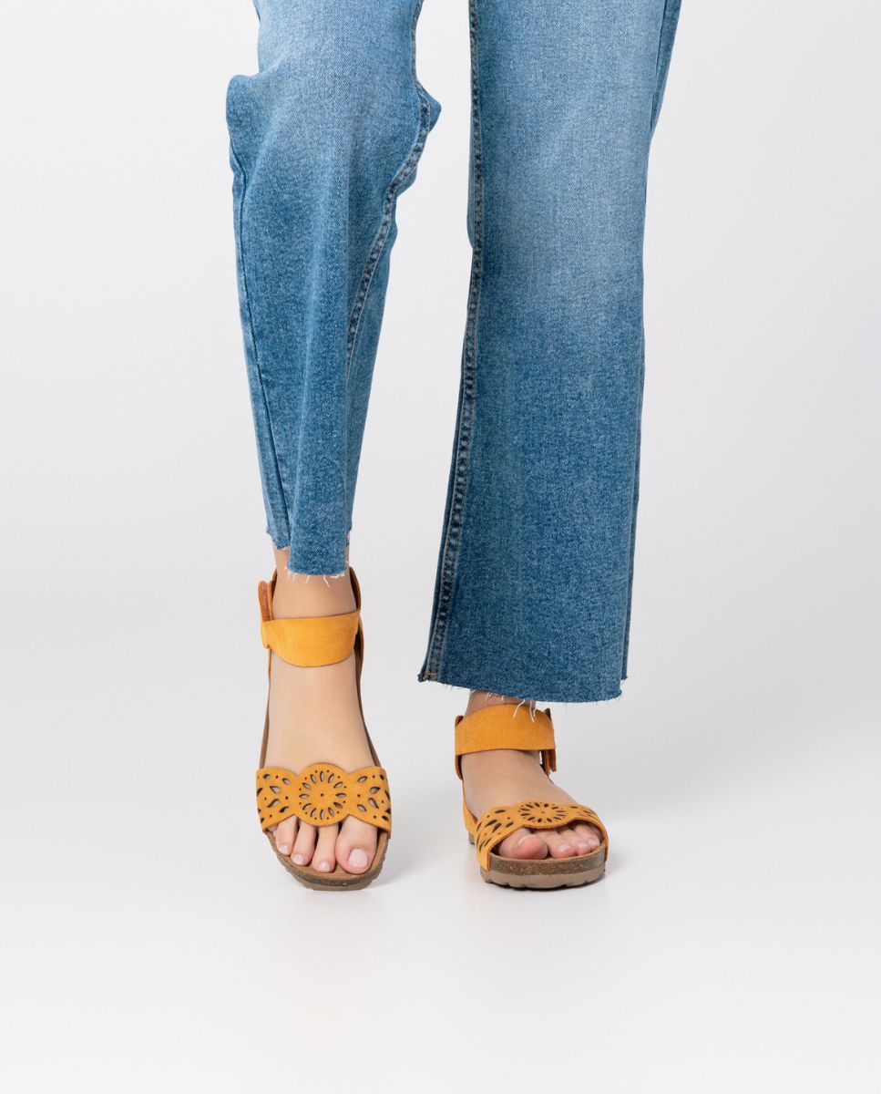 Flat sandal Villa 086 ORANGE Yokono