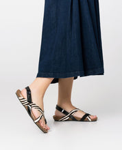 Sandale plate IBIZA-178 noir