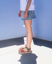 Sandalia plana Arena 001 rosa