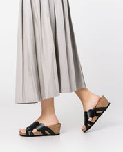 Sandale à semelle compensée CADIZ-300 noir