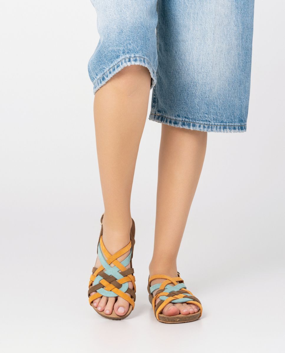 Sandalia plana Ibiza 175 naranja