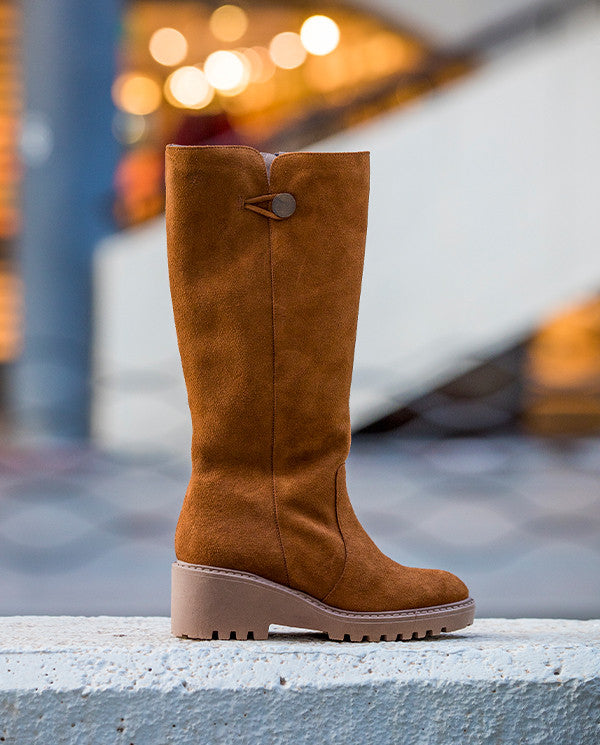 Mellow Yellow Boots Femme Camel Daim Bottines Camel Daim Femme Top