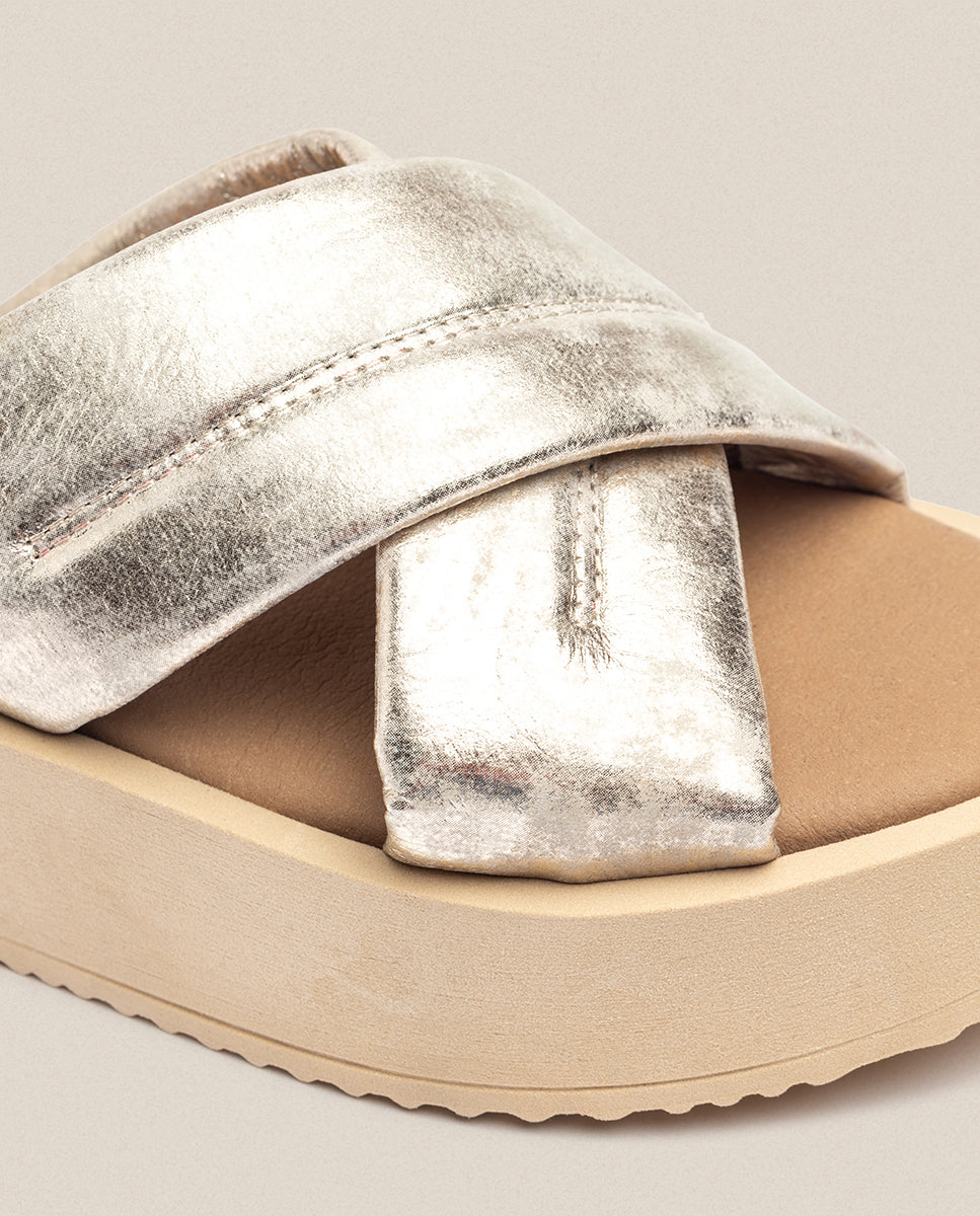 Platform sandal CARMEN-004 gold