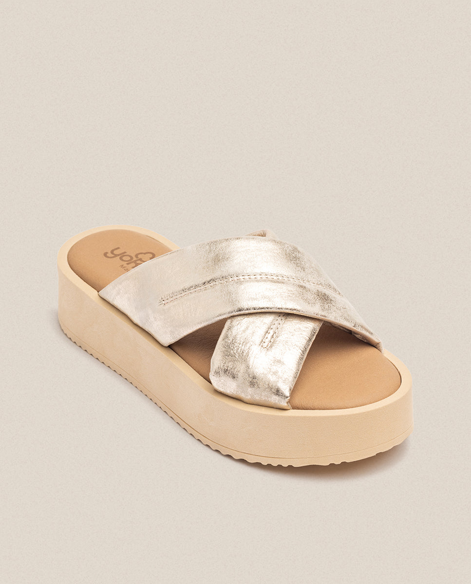 Platform sandal CARMEN-004 gold