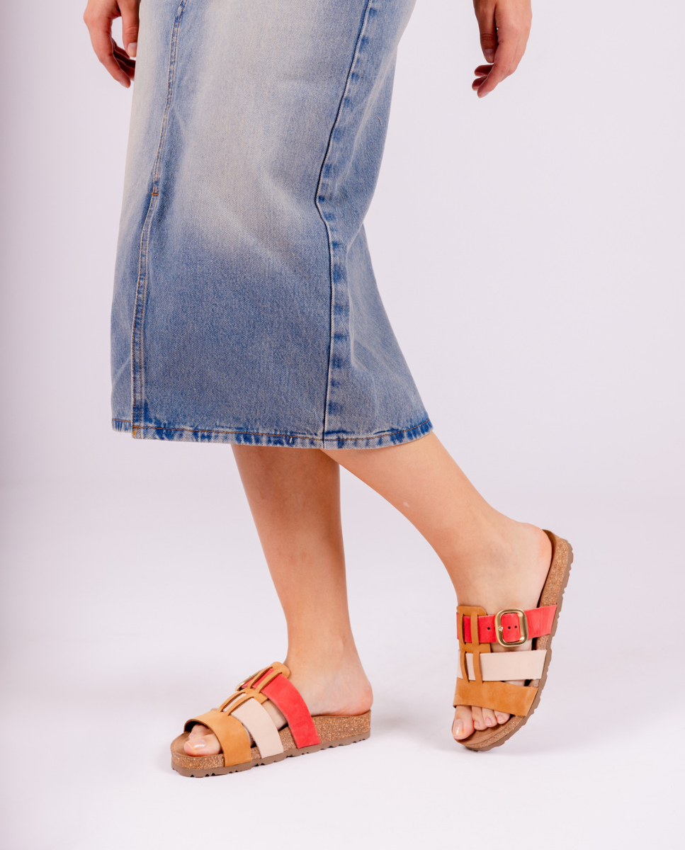 Flat sandal JERBA-137 pink