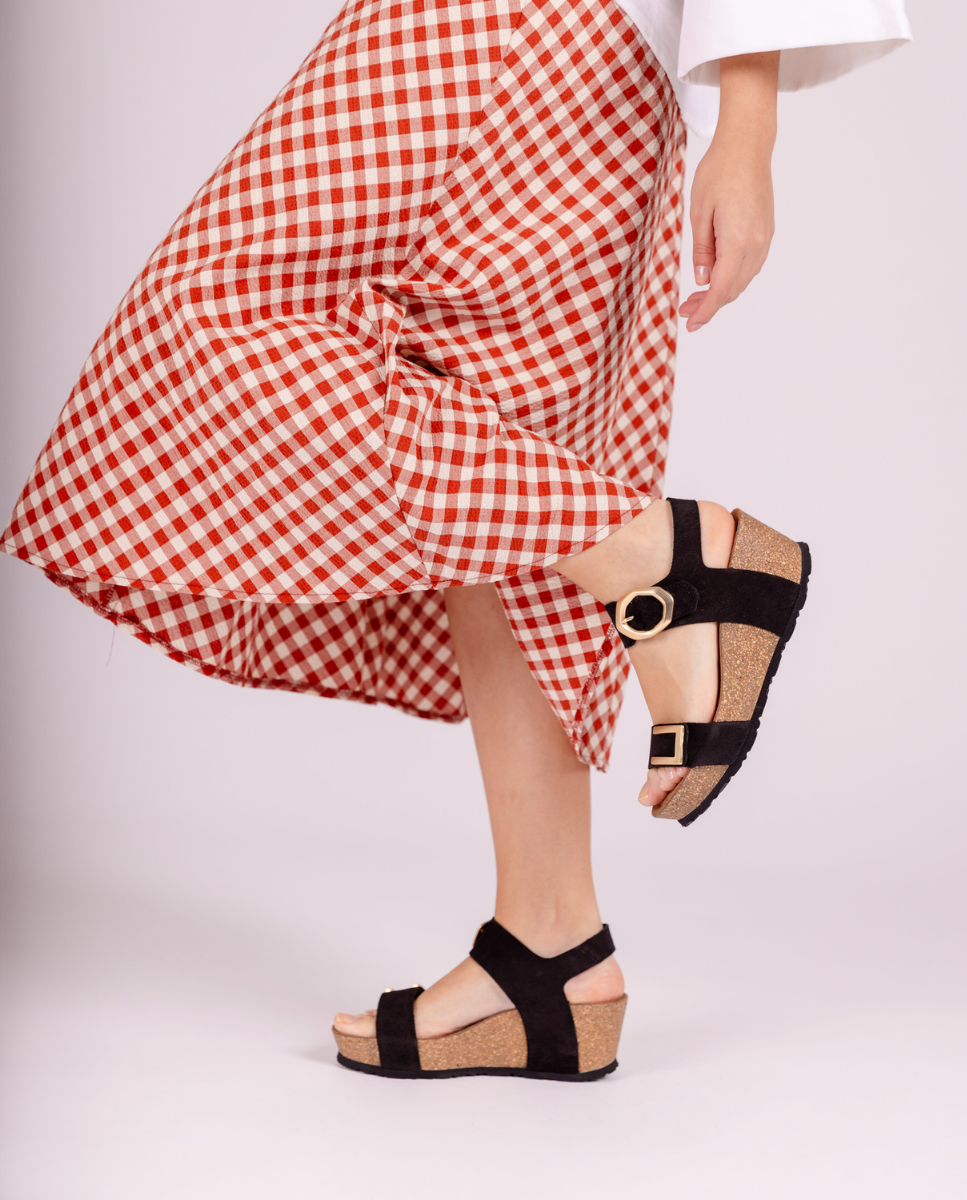 Wedge sandal BARI-255 black