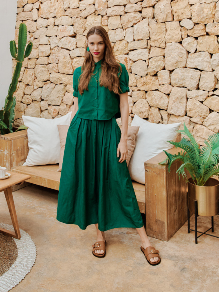 Sandalia plana LEO-301 marrón – Yokono