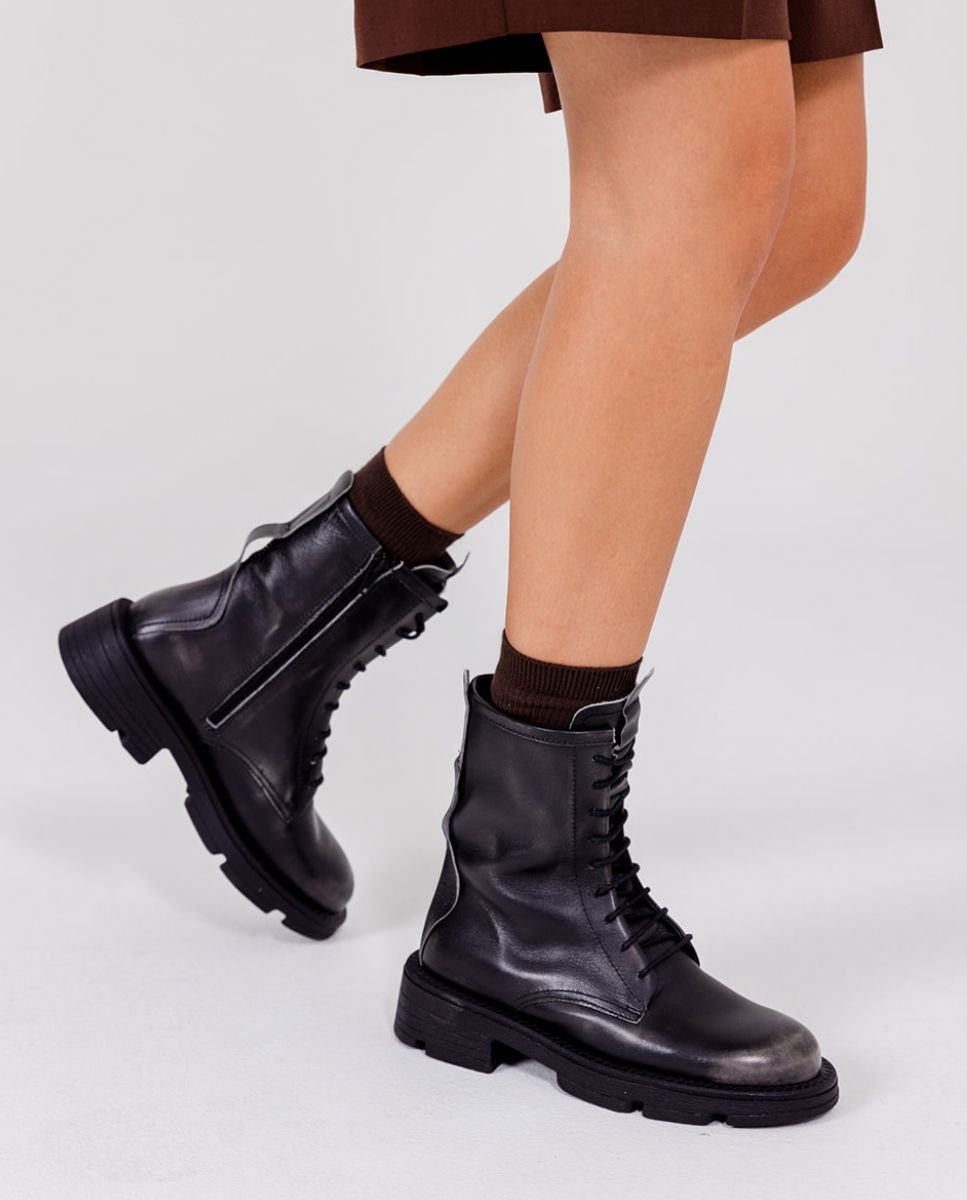 Zapato Botines Mujer Yokono ELZE 003 GRIS · Botín Plano – Yokono