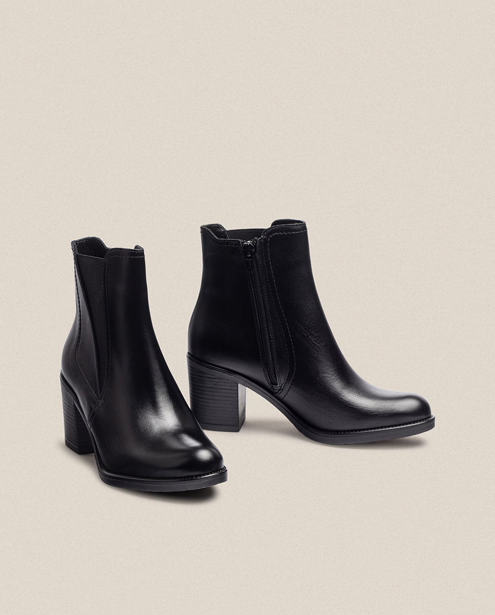 Botín de tacón ORNE-002 negro