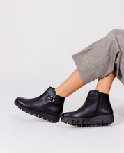 Bottine plate MANILA-002 noir