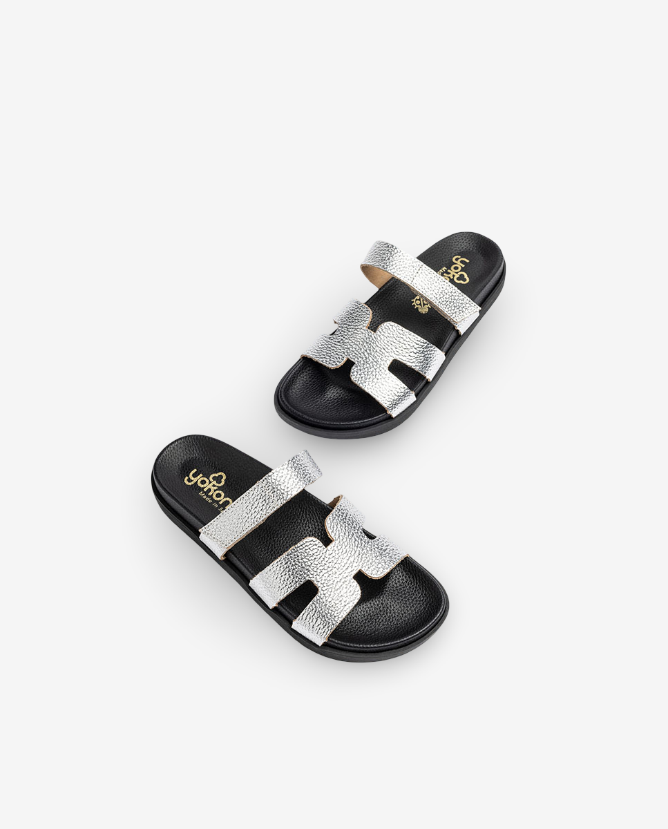 Sandalia plana Morena 125 plata