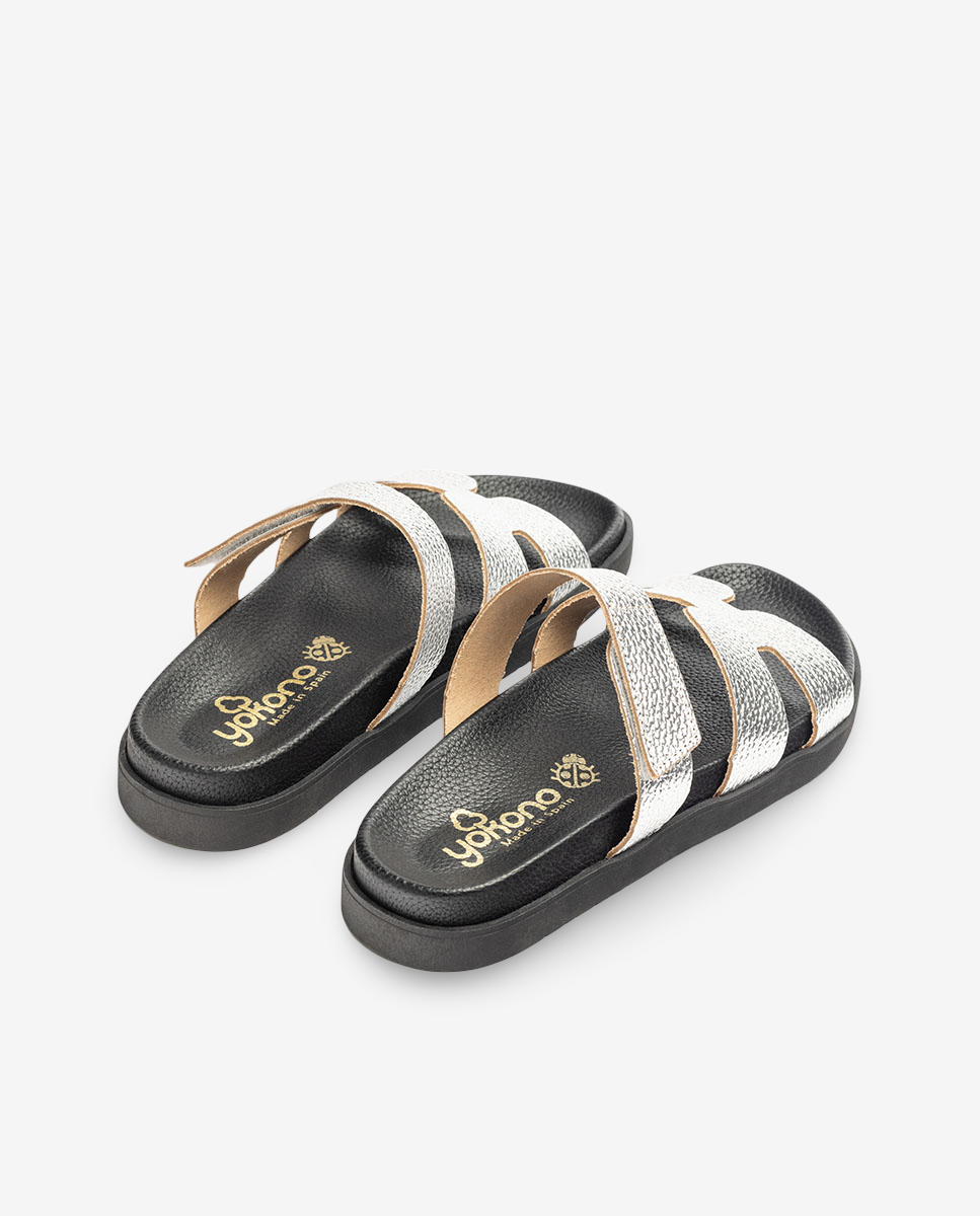 Sandalia plana Morena 125 plata