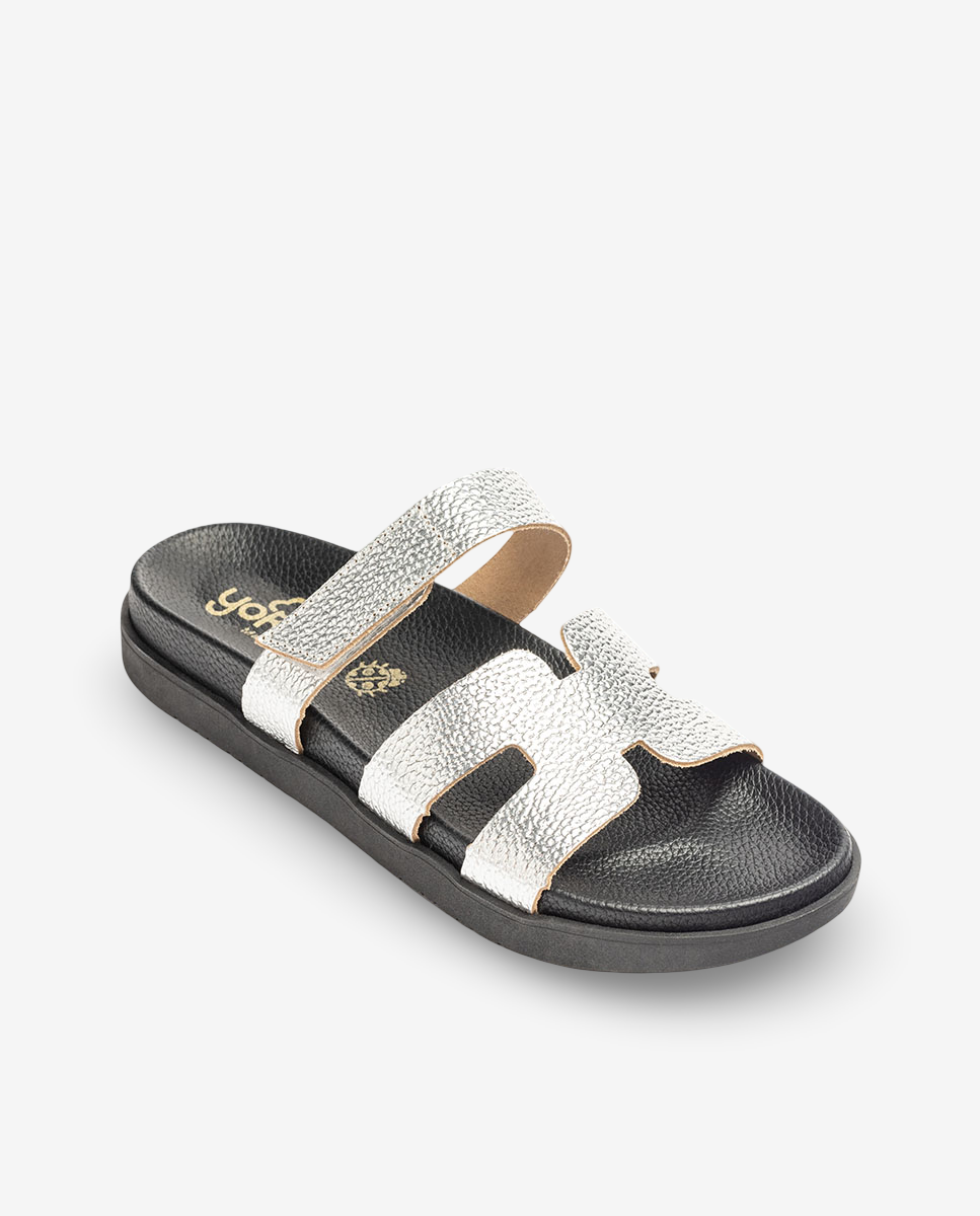 Sandalia plana Morena 125 plata