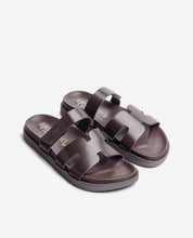 Flat sandal MORENA-125 brown