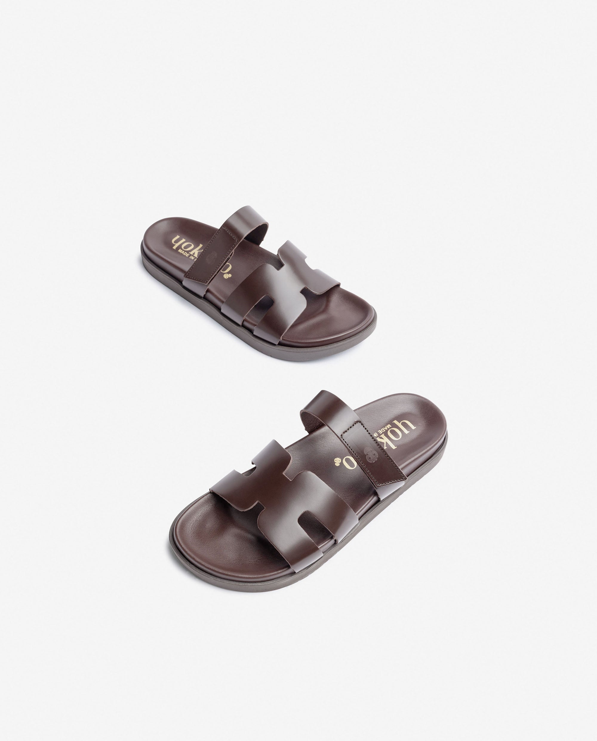 Flat sandal MORENA-125 brown