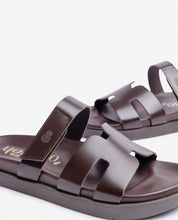 Flat sandal MORENA-125 brown