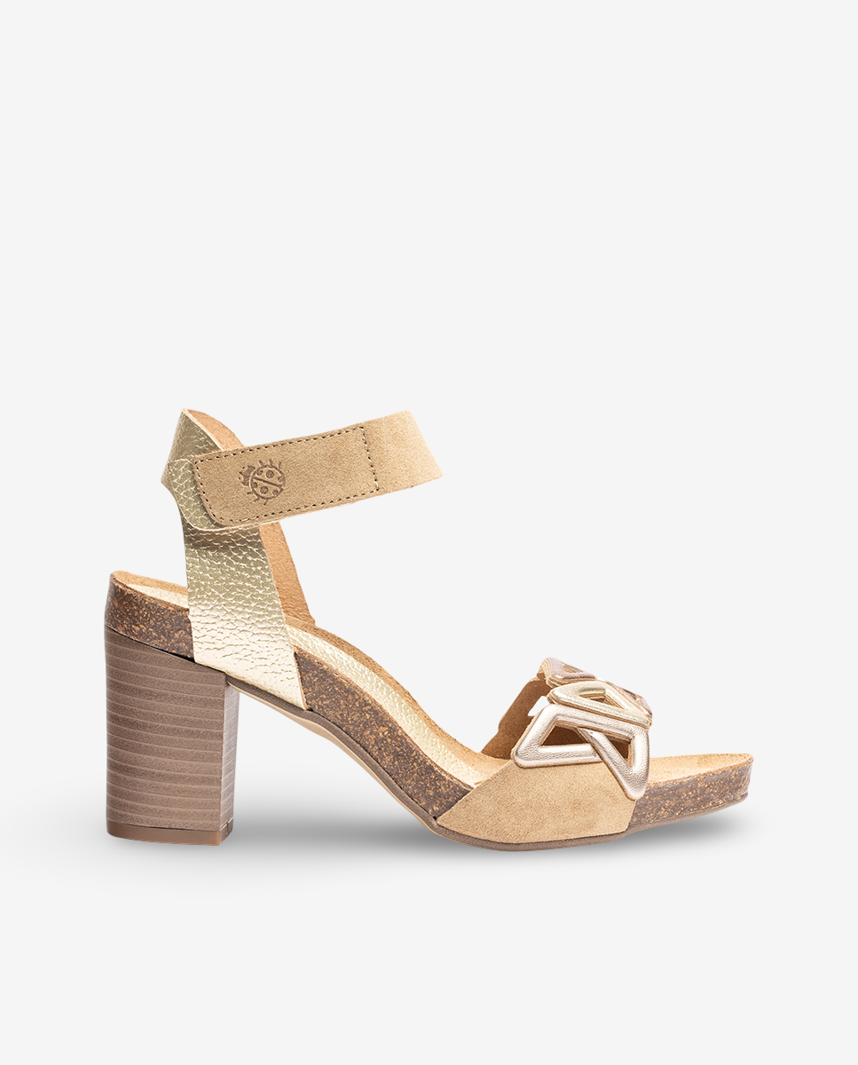 Ponza 007 brown heeled sandal