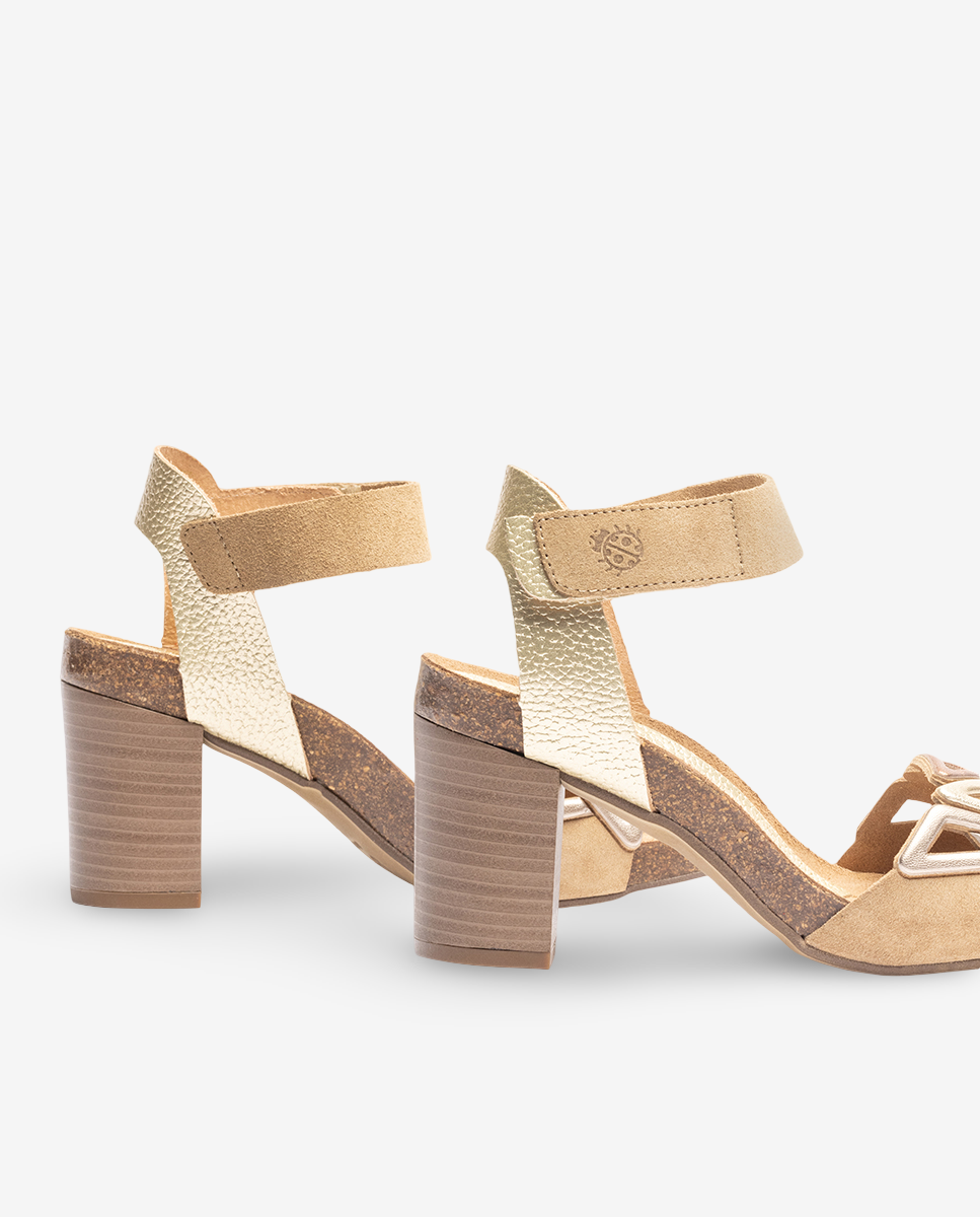 Ponza 007 brown heeled sandal