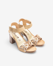 Ponza 007 brown heeled sandal