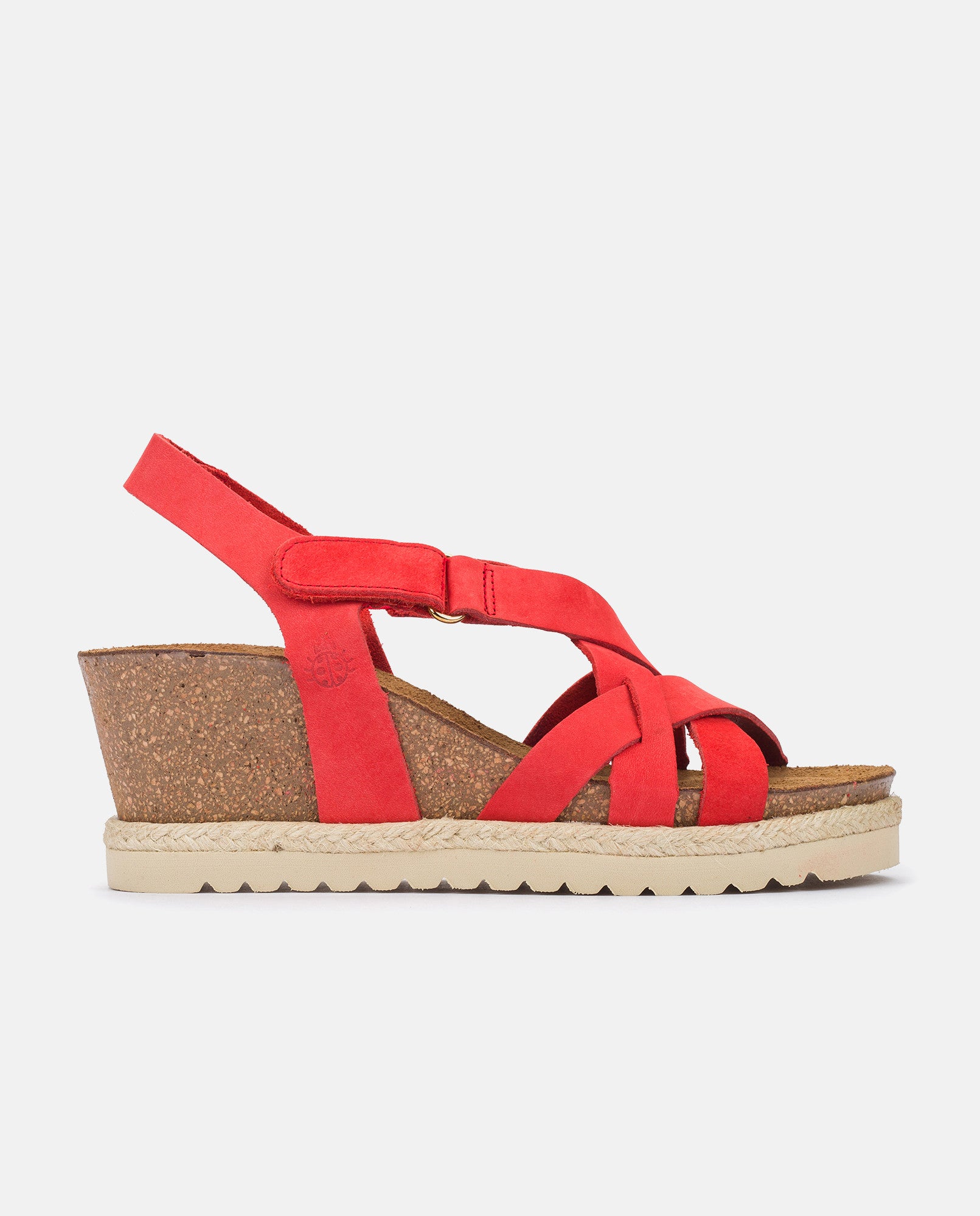 Rota 024 orange wedge sandal Yokono