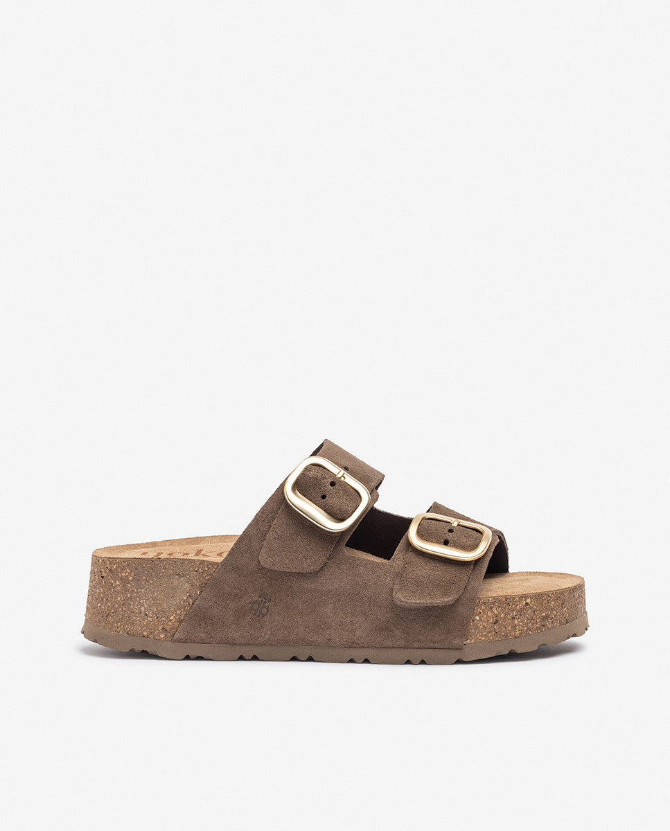 WIWI 003 MARRON · Sandalia de plataforma