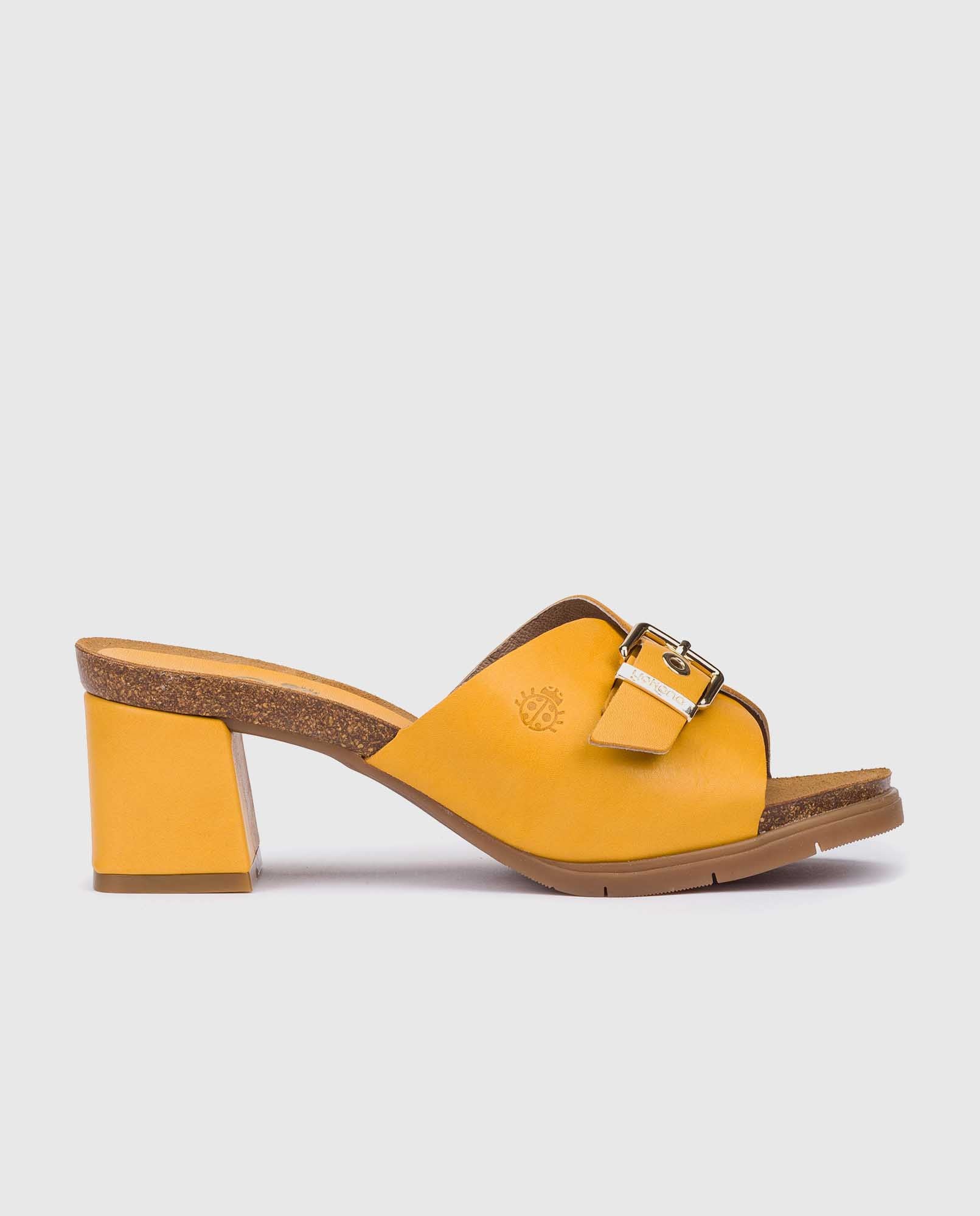 Heel sandal ZAHARA-004 yellow