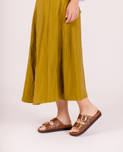 Sandale plate MORENA-306 marron