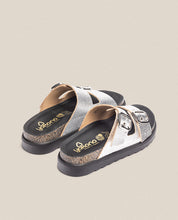 Sandalia de plataforma Tunez 130 plata