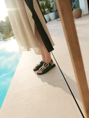Flat sandal MORENA-253 black