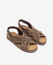 Flat sandal VILLA-251 brown