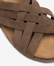 Flat sandal VILLA-251 brown