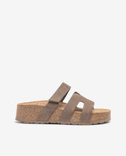 Sandale à plateforme WIWI-125 marron