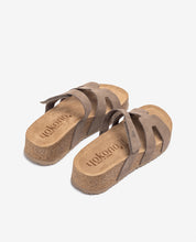 Sandale à plateforme WIWI-125 marron