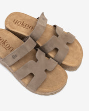 Sandale à plateforme WIWI-125 marron