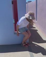 Sandalia plana Arena 001 rosa