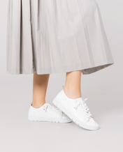 Flat shoe FLOW-004 white