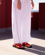Sandalo basso MORENA-125 rosso