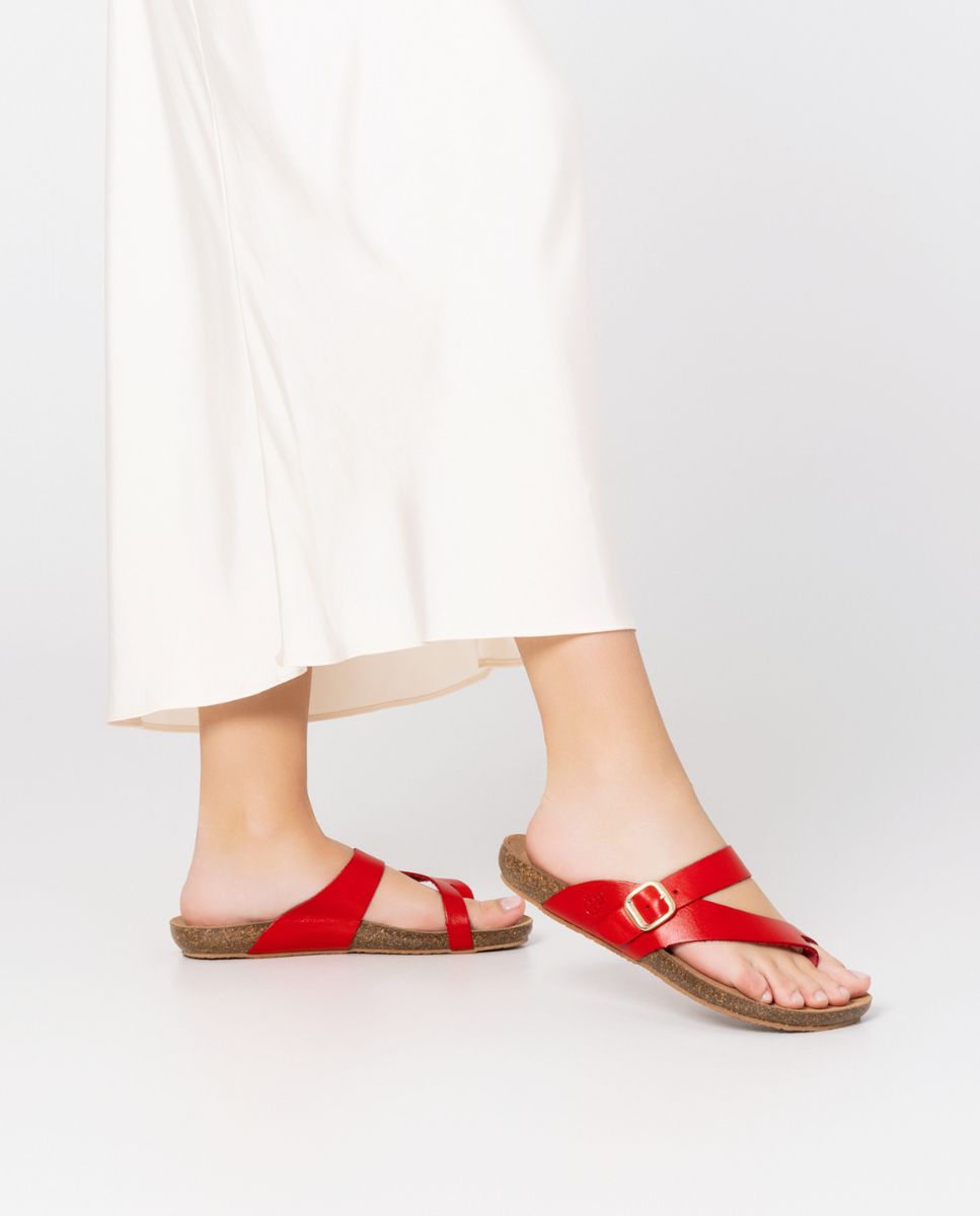 Flat sandal IBIZA-013 Red
