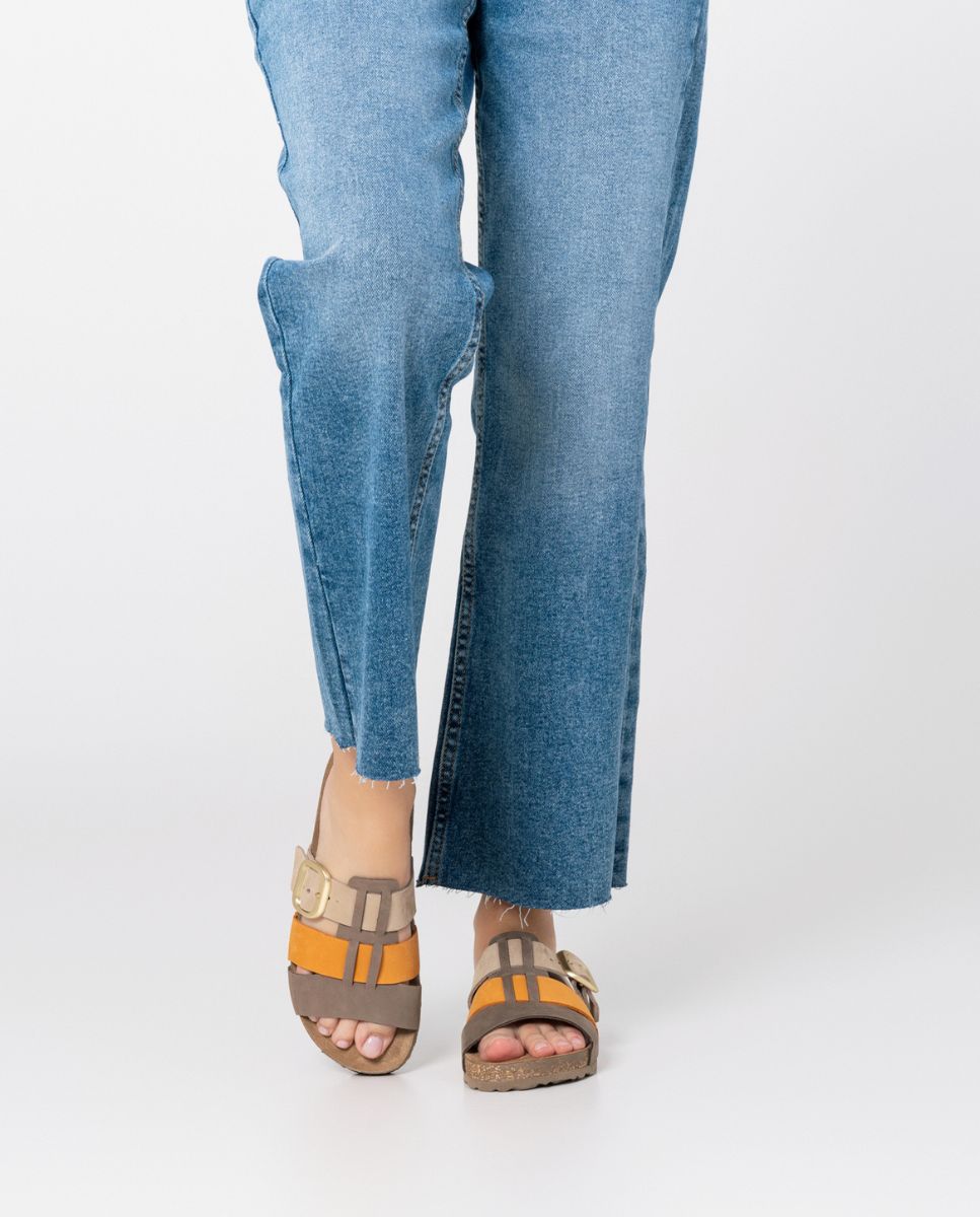 Flat sandal JERBA-137 orange