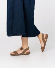 Flat sandal MANACOR-001 brown