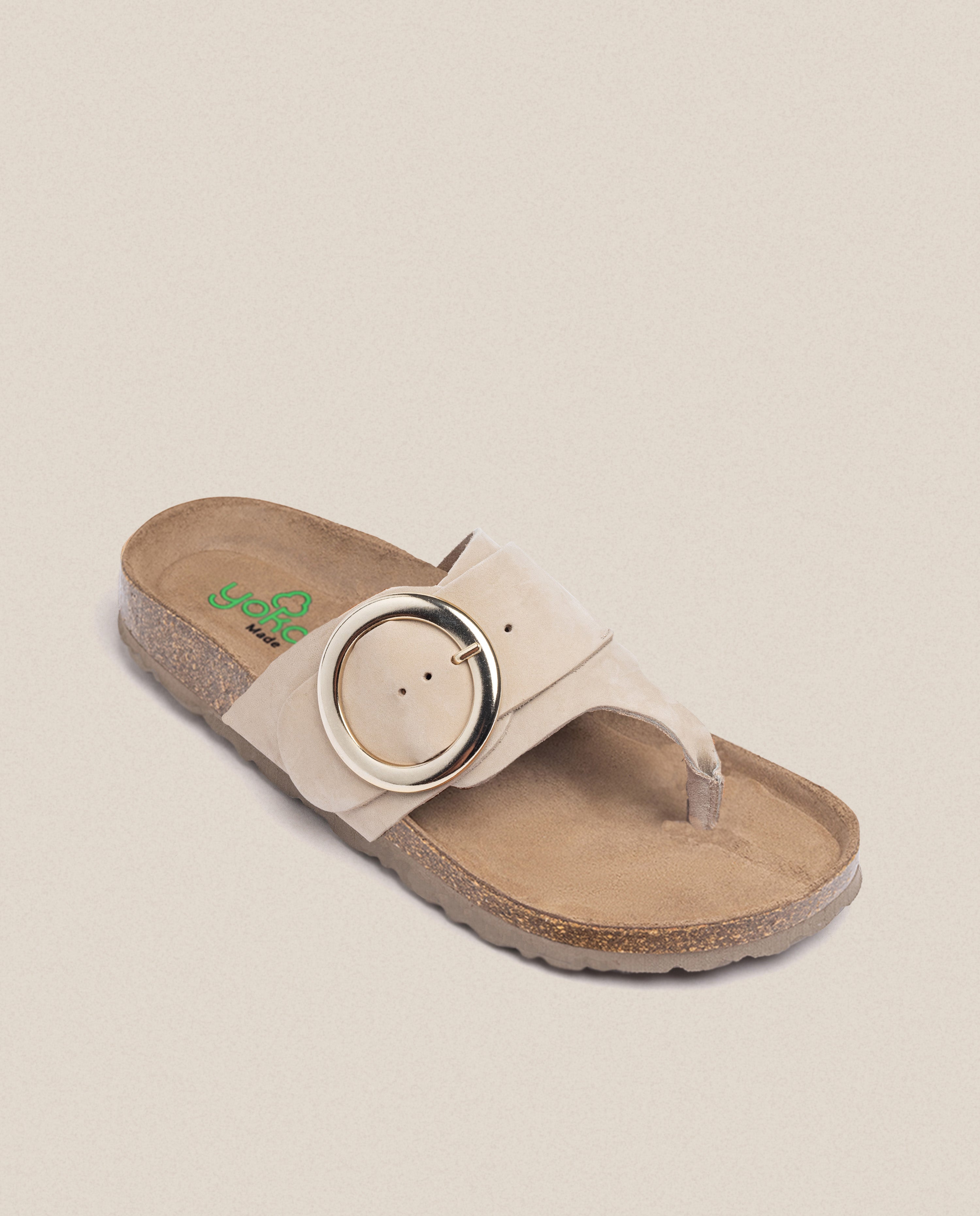Sandalia plana Granada 704 beige
