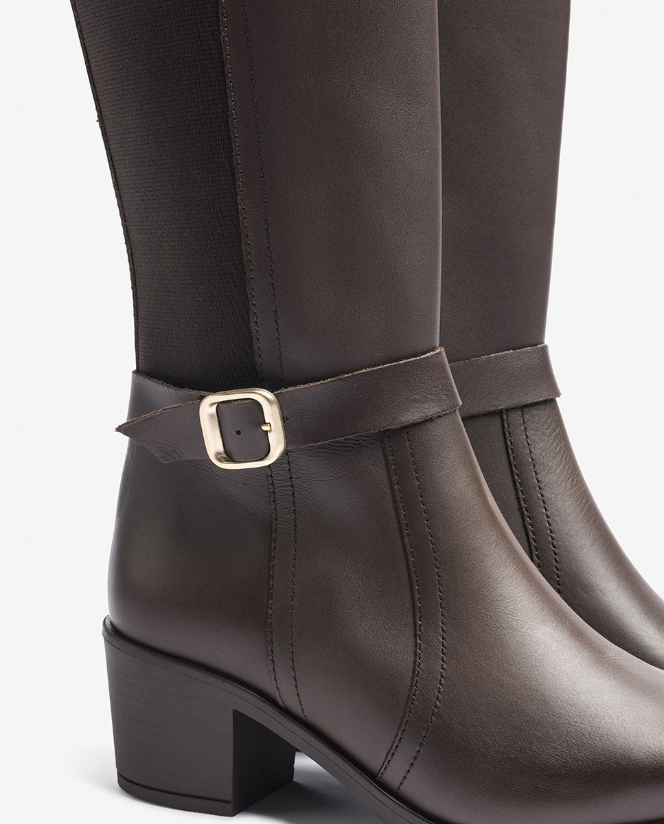 Stiefel mit Obertail LILLE-015 Braun