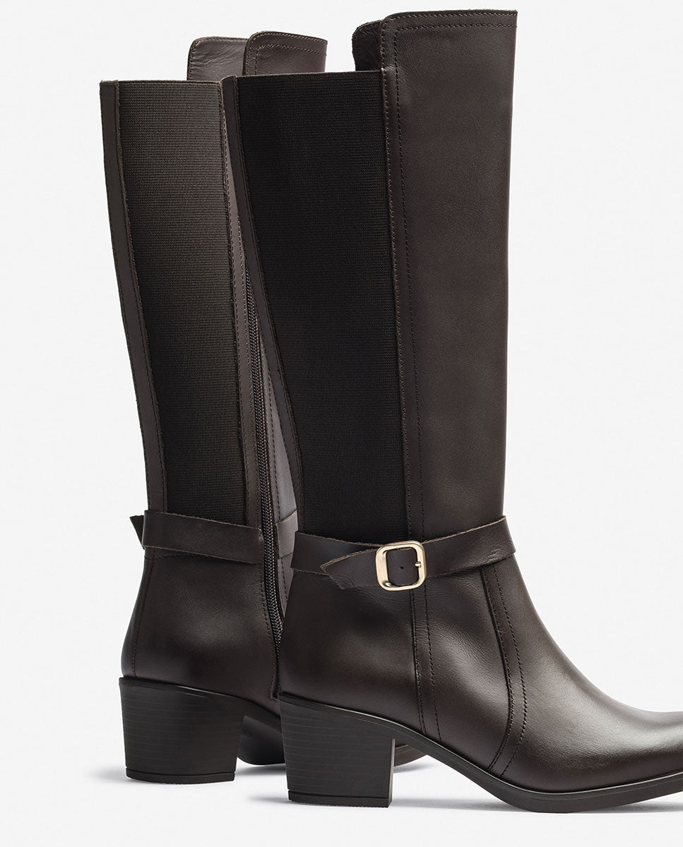 Stiefel mit Obertail LILLE-015 Braun