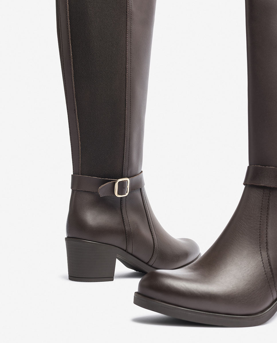 Stiefel mit Obertail LILLE-015 Braun