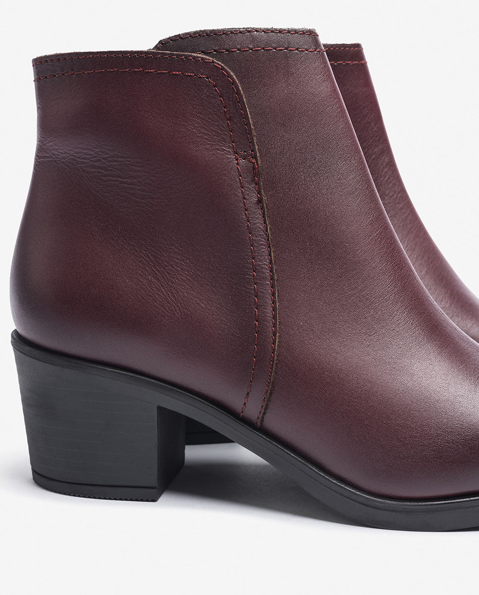 Stiefelette mit Obertail LILLE-016 Bordeaux