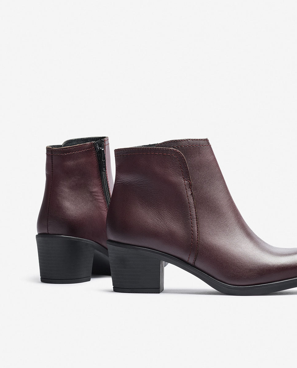 Stiefelette mit Obertail LILLE-016 Bordeaux
