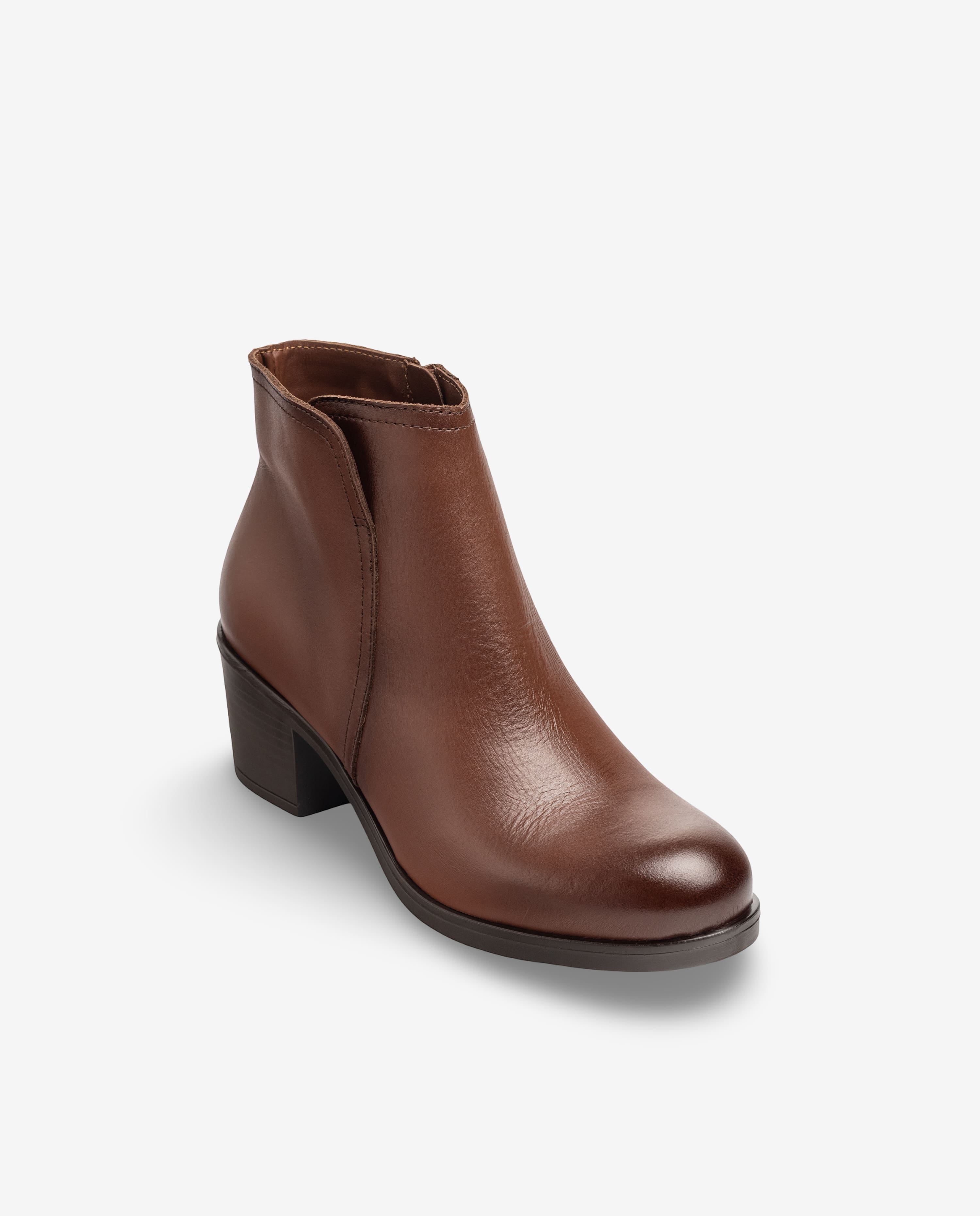 Stiefelette mit Obertail LILLE-016 Braun